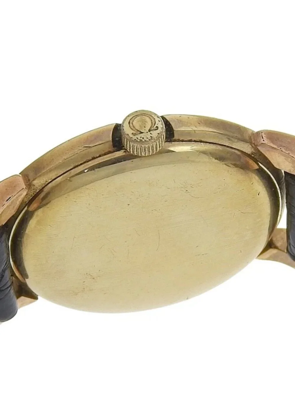 OMEGA Watches Cal.244 antique SilverDial Plated Gold/leather Hand Winding ...